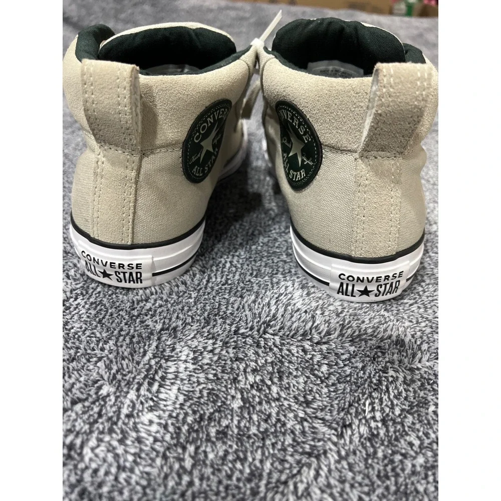 Converse Chuck Taylor All Star Madison Mid Khaki Beige Canvas Sneakers 163402C